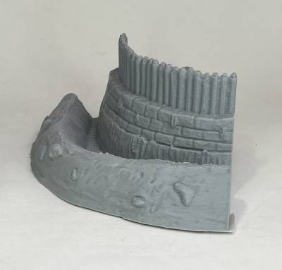 Roman Turf and Timber curve section (28mm)